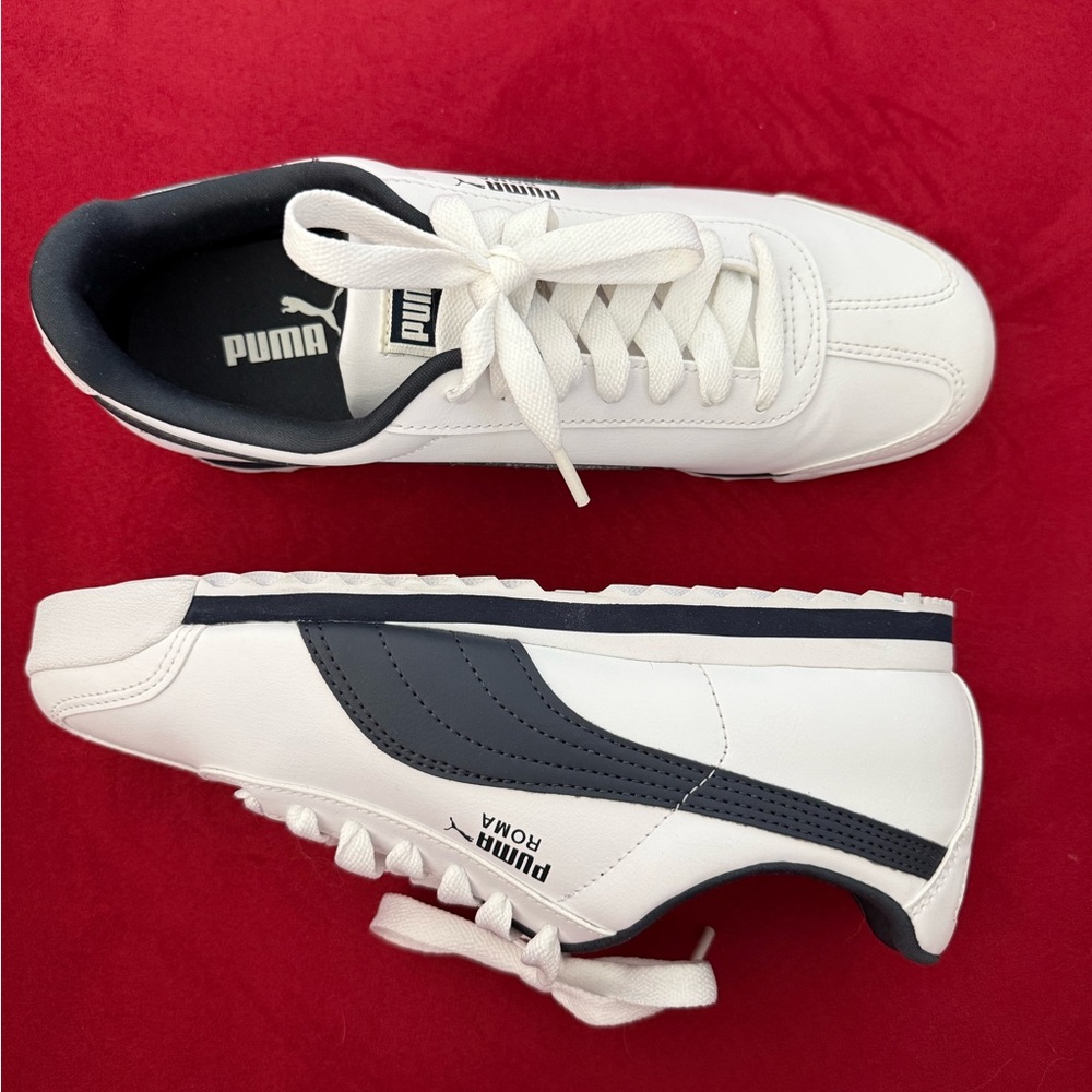 NWOT Puma Roma Basic 'White' 353572-12 men’s sneakers, size 8 - Picture 2 of 11